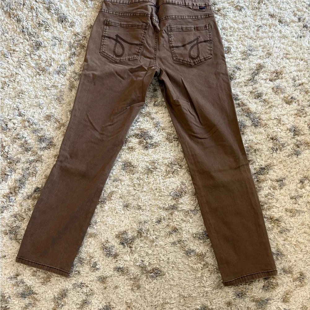 Jag Jeans High Rise Slim Ankle Pants - Tan - Picture 2 of 8